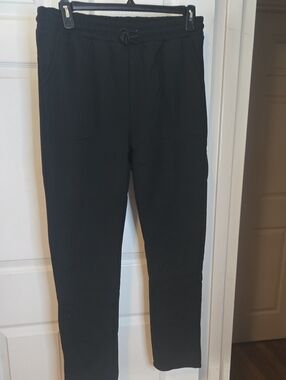 Classic Black Drawstring Jogger Pants